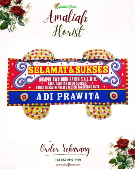 Papan Bunga Ucapan Selamat Bantarbolang