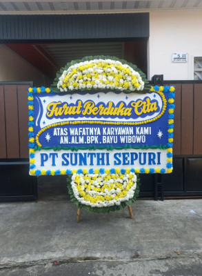 Papan Bunga Duka di Bantarbolang